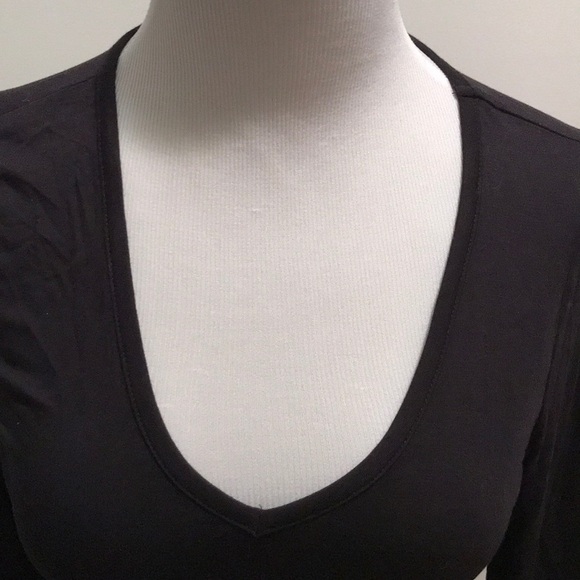 NWT Anthropologie black stretchy tiered cuff XS LS - Picture 4 of 7